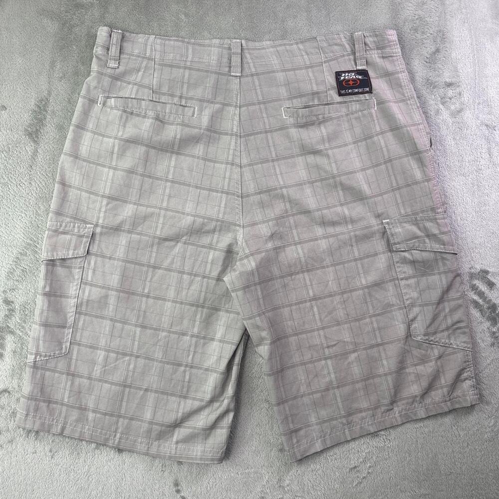 No Fear Performance Shorts Mens 34 Plaid Cargo Skater Skateboard Y2K - Picture 2 of 7
